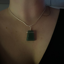 Load image into Gallery viewer, Green Aventurine geometric necklace