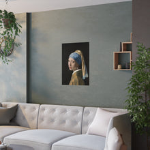Load image into Gallery viewer, Girl With a Pearl Earring Satin Poster
