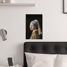 Load image into Gallery viewer, Girl With a Pearl Earring Satin Poster