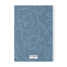 Load image into Gallery viewer, Blue Floral Softcover Notebook

