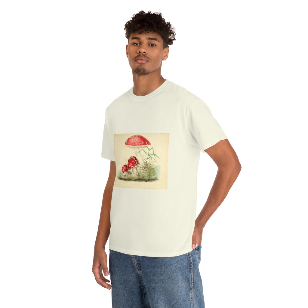 Unisex Vintage Mushroom Cotton Tee