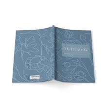 Load image into Gallery viewer, Blue Floral Softcover Notebook
